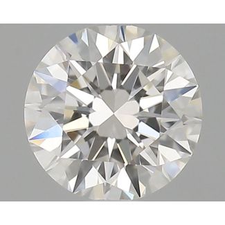 0.46 Carat Round H VVS1 EX GIA Natural Diamond