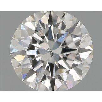 0.50 Carat Round H SI2 EX IGI Natural Diamond