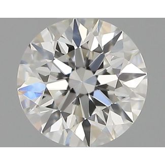 0.52 Carat Round H VS1 EX GIA Natural Diamond