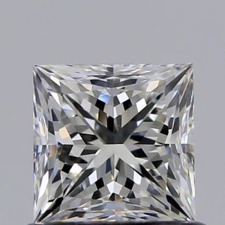 0.70 Carat Princess H VVS1 - EX VG GIA Natural Diamond