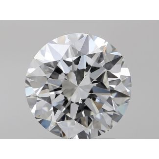 1.5 Carat Round H VVS2 EX GIA Natural Diamond