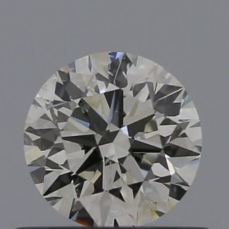 0.5 Carat Round E SI1 EX GIA Natural Diamond