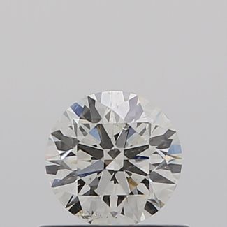 0.44 Carat Round J SI2 EX VG GIA Natural Diamond