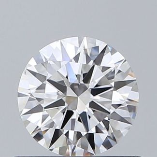 0.51 Carat Round E VVS1 EX GIA Natural Diamond