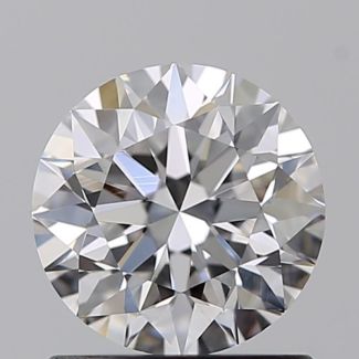 0.90 Carat Round E VVS2 EX GIA Natural Diamond