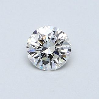 0.4 Carat Round F VVS1 EX VG GIA Natural Diamond