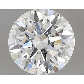 0.55 Carat Round G SI2 EX GIA Natural Diamond