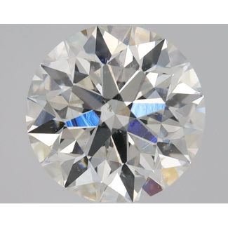 1.0 Carat Round F SI1 EX GIA Natural Diamond