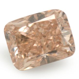 0.57 Carat Cushion Brilliant Fancy Brown Pink VS2 - VG GD GIA Natural Diamond