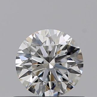 0.51 Carat Round H VVS1 EX GIA Natural Diamond