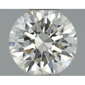 0.4 Carat Round H VVS1 EX GIA Natural Diamond