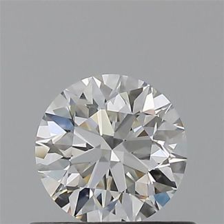 0.50 Carat Round F VVS2 EX GIA Natural Diamond