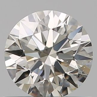 0.52 Carat Round I VS2 EX VG GIA Natural Diamond