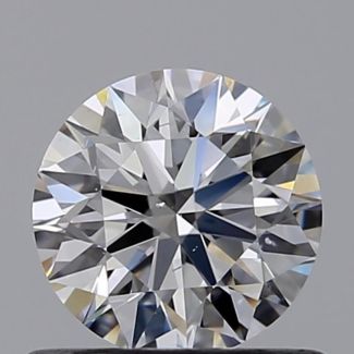 0.5 Carat Round D SI1 EX GIA Natural Diamond