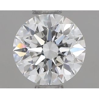 0.60 Carat Round F VVS2 VG EX GIA Natural Diamond