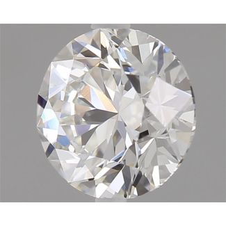 0.9 Carat Round H VVS2 EX GIA Natural Diamond