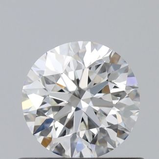 0.52 Carat Round F VS1 EX GIA Natural Diamond