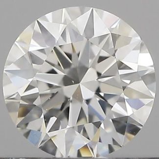 0.40 Carat Round G VVS2 EX VG GIA Natural Diamond