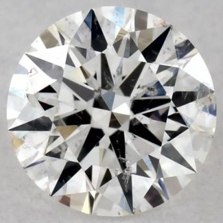 0.4 Carat Round H SI2 EX GIA Natural Diamond