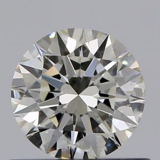 0.51 Carat Round I VS1 EX GIA Natural Diamond