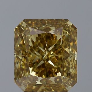 3.23 Carat Radiant Fancy Deep Yellow VS2 - EX VG GIA Natural Diamond