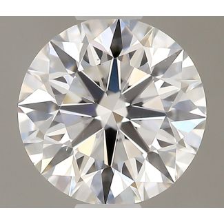 0.54 Carat Round F VS1 EX GIA Natural Diamond