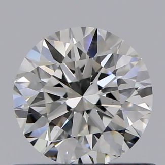 0.55 Carat Round F VS1 EX GIA Natural Diamond