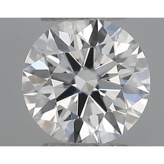 0.21 Carat Round F VVS2 EX VG GIA Natural Diamond