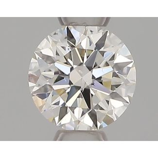 0.33 Carat Round H SI1 EX GIA Natural Diamond