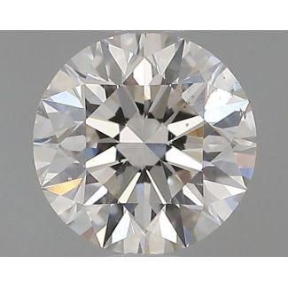 0.52 Carat Round H SI1 EX GIA Natural Diamond