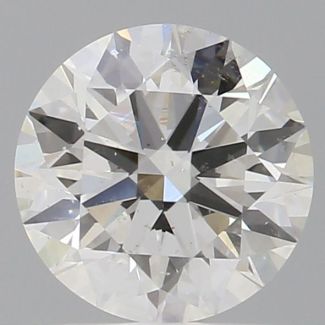 0.91 Carat Round H SI1 EX GIA Natural Diamond