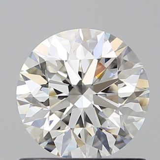 0.9 Carat Round H VVS1 EX GIA Natural Diamond