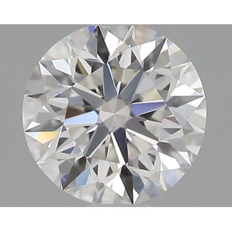 0.4 Carat Round E VVS2 EX GIA Natural Diamond