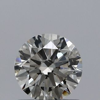 0.70 Carat Round K SI2 VG EX GIA Natural Diamond