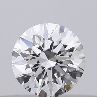 0.18 Carat Round D VVS2 EX GIA Natural Diamond