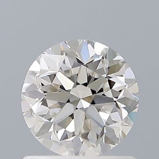 0.9 Carat Round H VVS2 GD EX VG GIA Natural Diamond