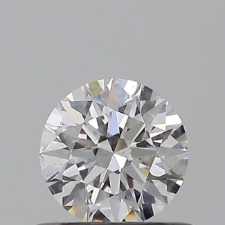 0.5 Carat Round D SI1 EX GIA Natural Diamond