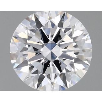 0.56 Carat Round D SI1 EX VG GIA Natural Diamond