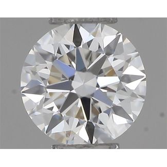 0.22 Carat Round F VVS1 EX VG GIA Natural Diamond