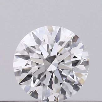 0.2 Carat Round D VVS2 EX GIA Natural Diamond