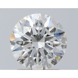 1.7 Carat Round H SI1 EX GIA Natural Diamond