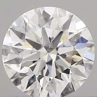 0.40 Carat Round D SI2 EX VG GIA Natural Diamond