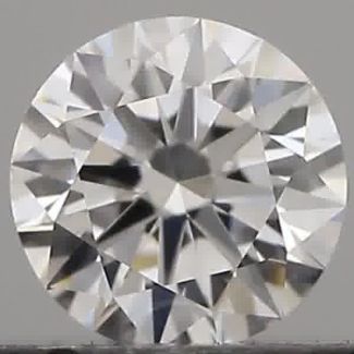 0.22 Carat Round D VVS1 EX VG GIA Natural Diamond