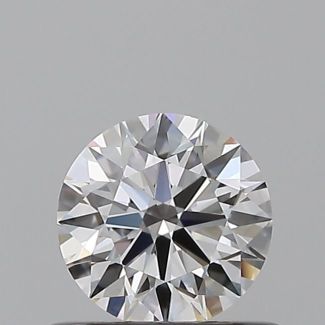 0.5 Carat Round D VS2 EX GIA Natural Diamond