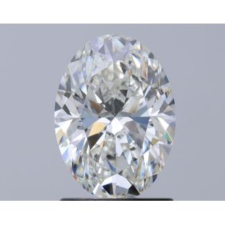 1.5 Carat Oval H VVS2 - EX GIA Natural Diamond