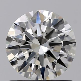 0.81 Carat Round H VS1 EX GIA Natural Diamond