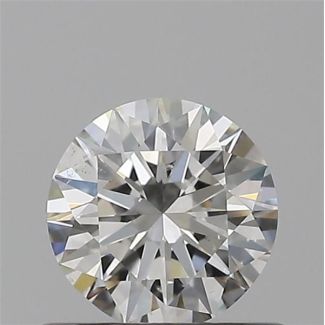 0.50 Carat Round H SI1 EX VG GIA Natural Diamond