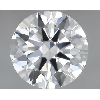 0.51 Carat Round G VVS2 EX VG GIA Natural Diamond