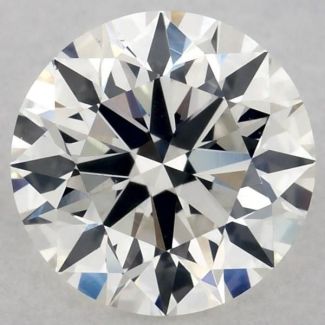 0.6 Carat Round H SI1 EX GIA Natural Diamond