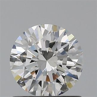 0.70 Carat Round G SI1 EX GIA Natural Diamond